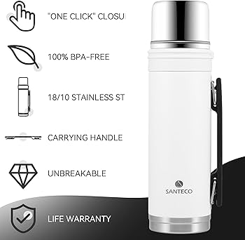 فلاسک دوجداره 1000ml سانتکو